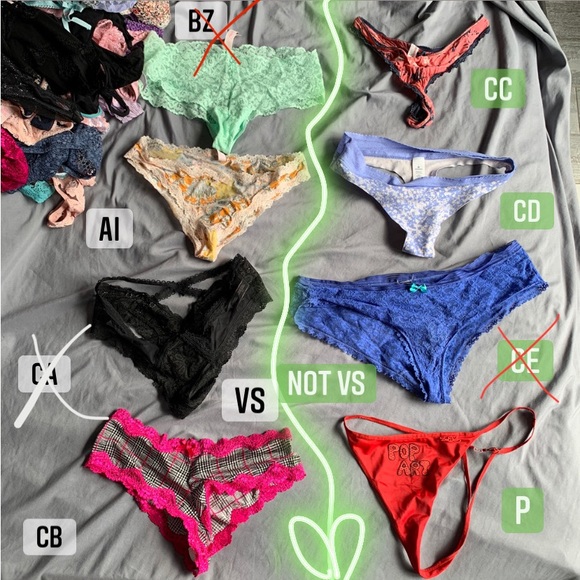 Adore Me Victoria’s Secret Vintage Pop Art German Nylon Underwear G-String Thong - Picture 11 of 16